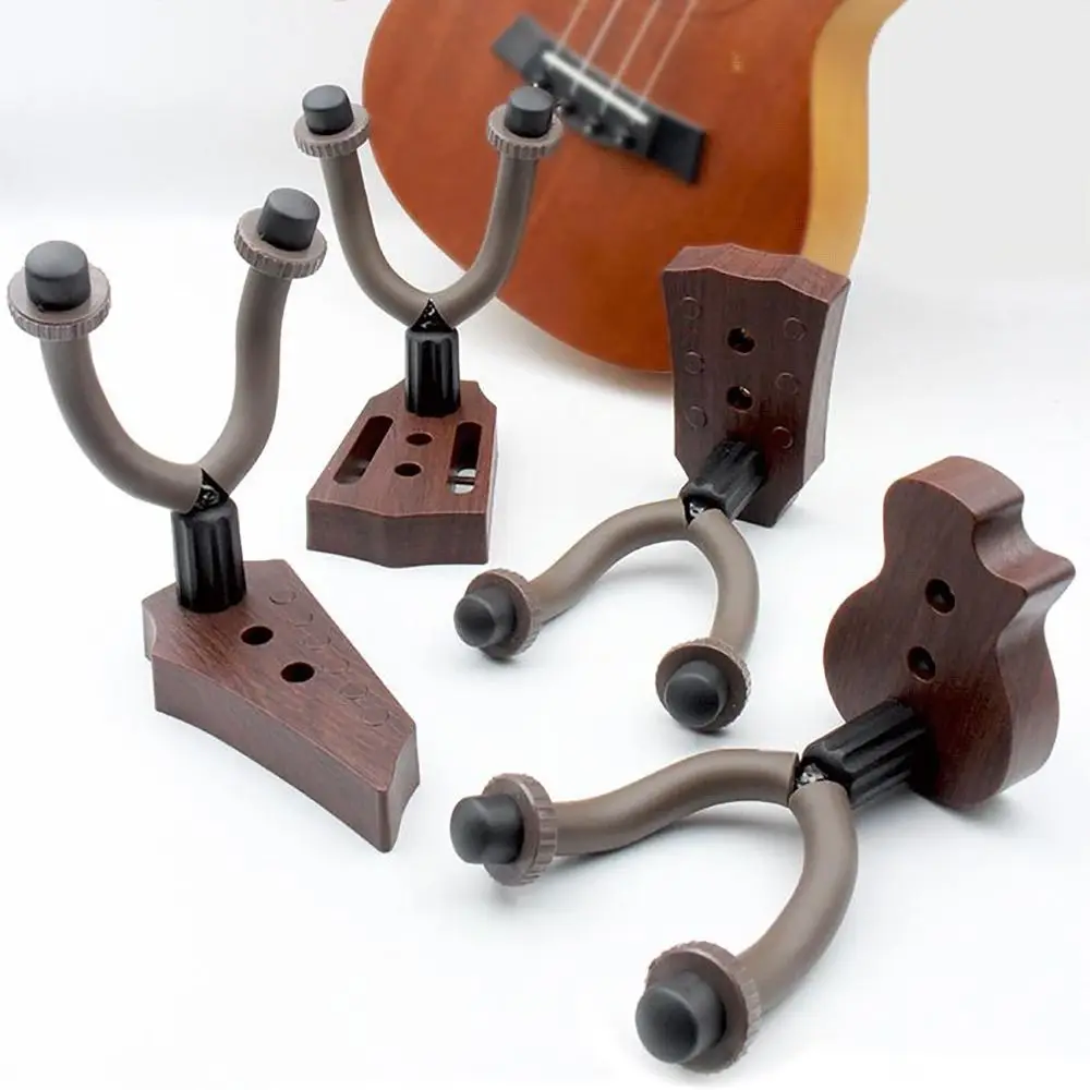 Colgador de pared para ukelele y guitarra, gancho Universal para guitarra, soporte de pared antideslizante para bajo, estante de exhibición para guitarra acústica/eléctrica - imagen 4