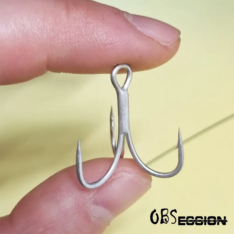 BT662 3X anzuelos de pesca triples de mar súper antioxidantes 2 # 3 # 4 # 6 # 10 # 12 # Anzuelo triple de pesca de agua salada fuerte 3X de alta resistencia - imagen 3