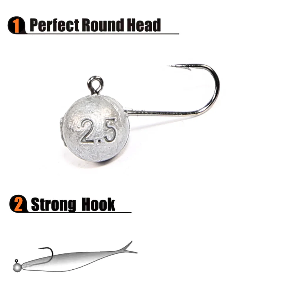 PEAK 10 unids/lote Micro anzuelo de pesca con cabeza de anzuelo, anzuelo de pesca en hielo, Mini anzuelo de manivela, señuelo suave, aparejos de pesca - imagen 4