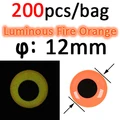 200pcs12mmFireOrange
