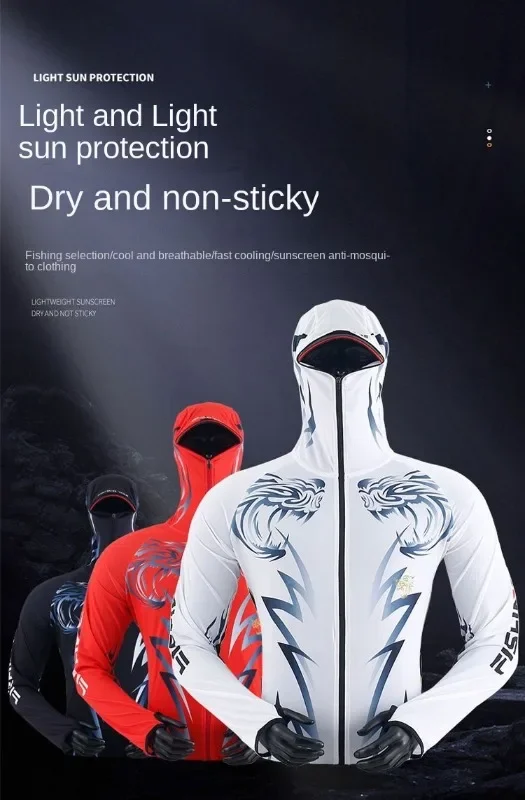 Traje de pesca con protección solar para hombre visto de frente