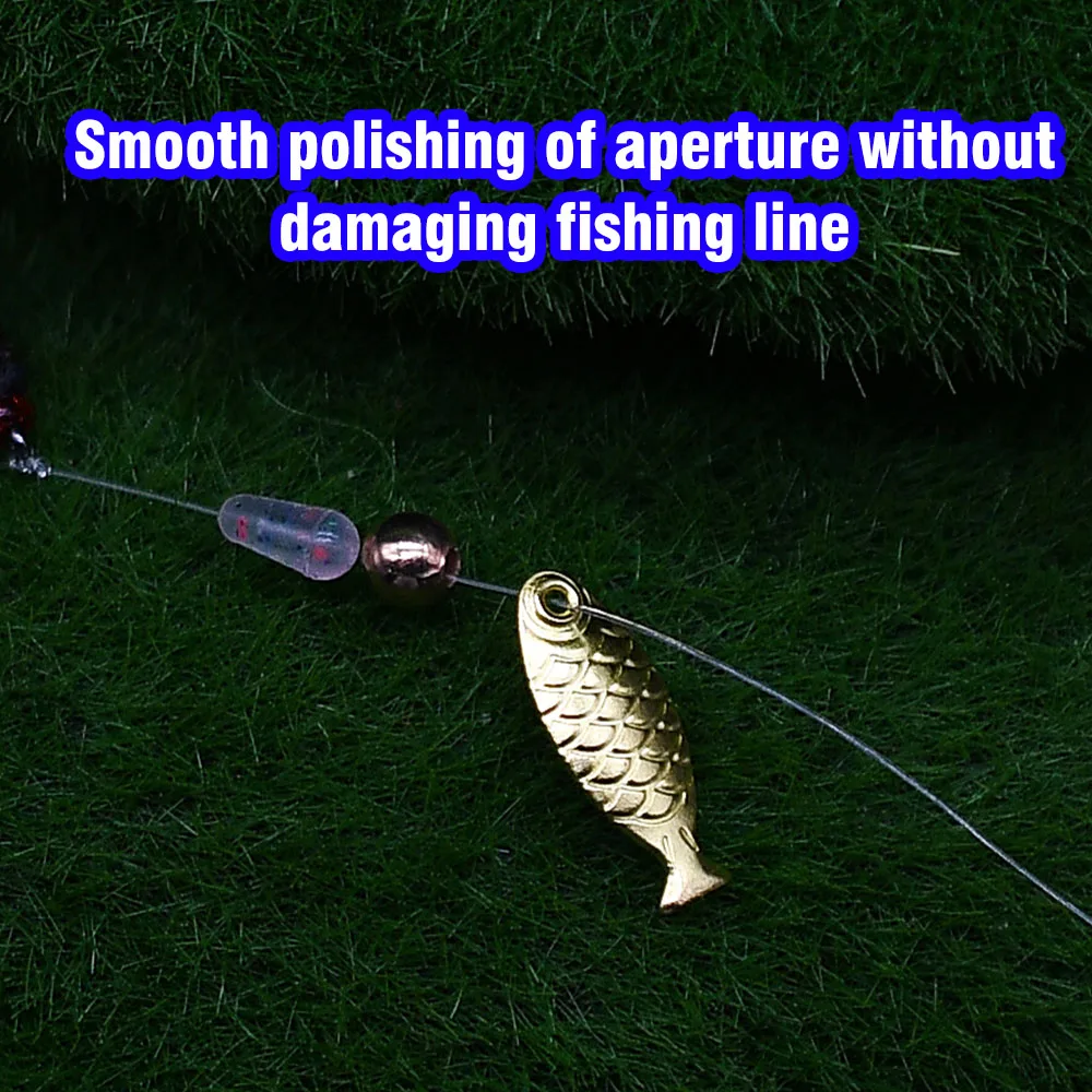 MNFT 50 Uds Kit de cebo de hoja giratoria DIY herramienta de fabricación de señuelos de pesca de Metal accesorios de pesca - imagen 5