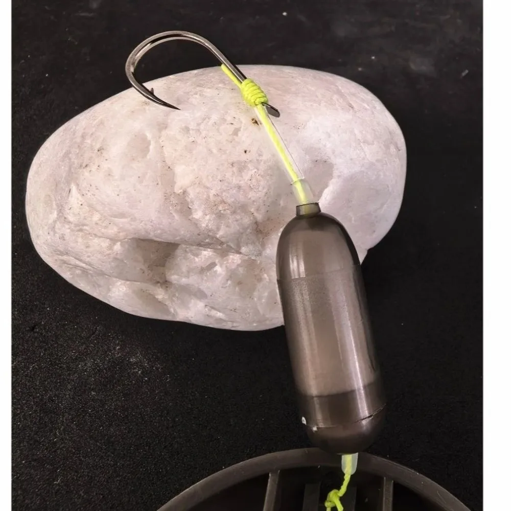 Jaula de cinco anzuelos fuertes para pesca, Material plástico, jaula de diseño cuadrado, caja de mar, aparejos de carpa de acero al carbono - imagen 3