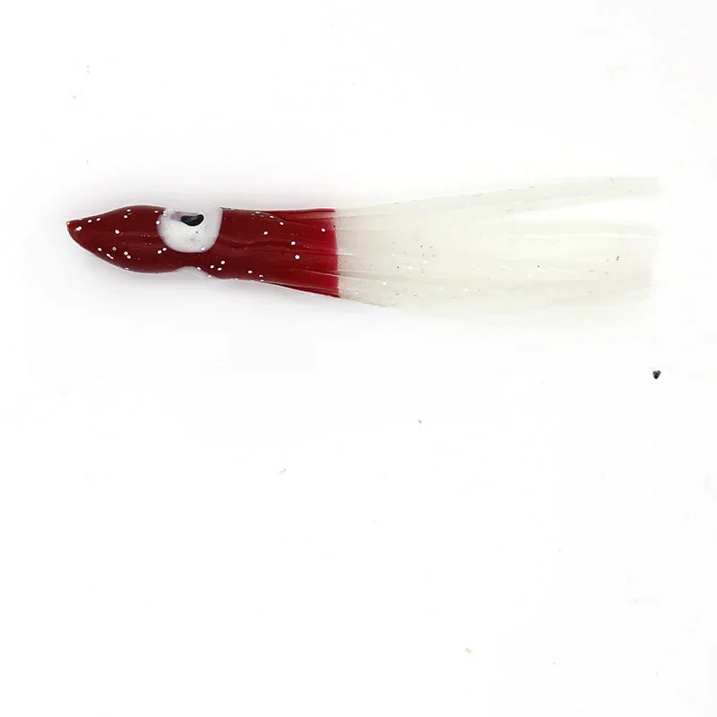 Tuohai-aparejos de pesca de 6cm, cebo blando de pulpo biónico luminoso, anzuelo de placa Yanyue para pesca en el mar, falda de calamar, señuelo, cebo falso - imagen 3