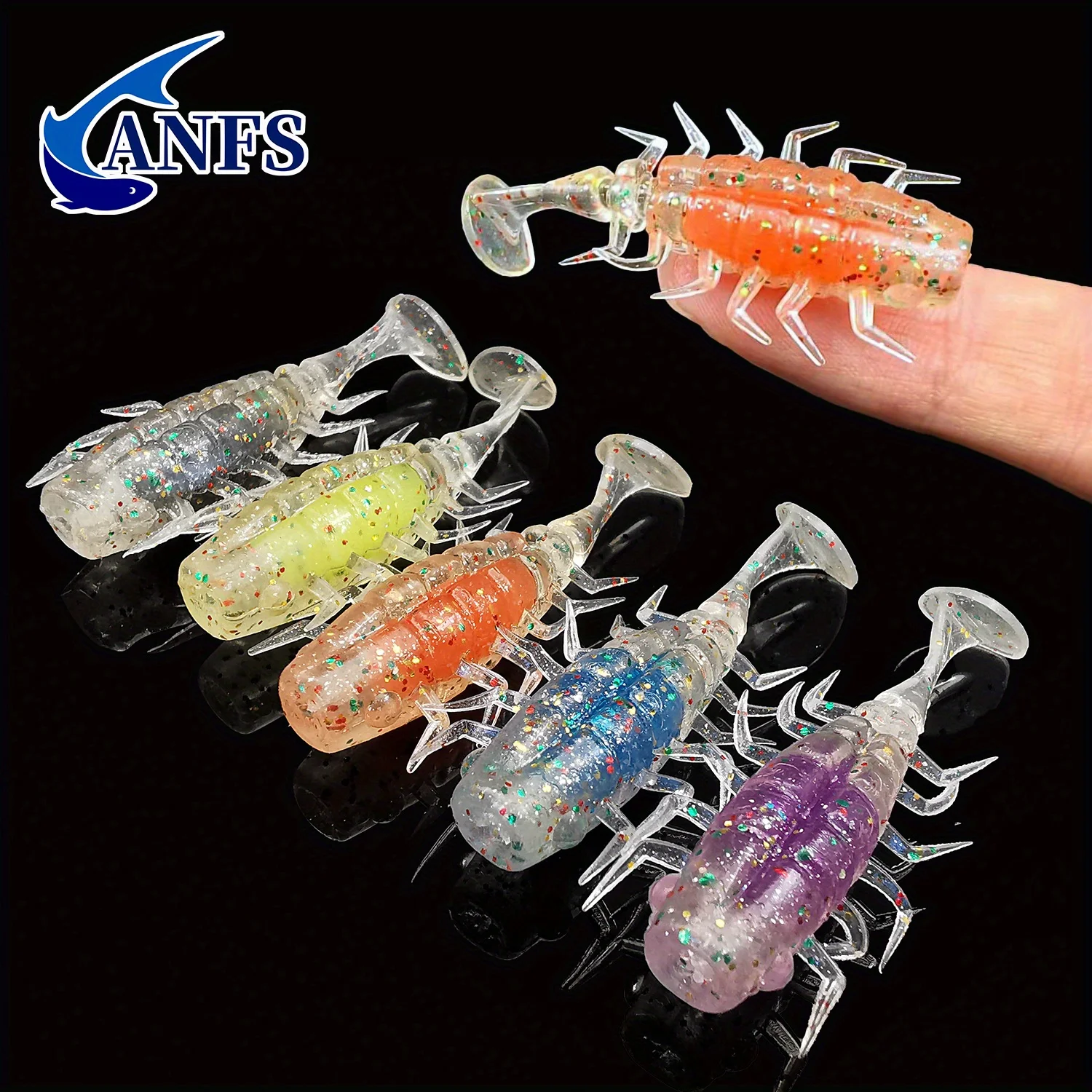ANFS Señuelo Wobbler Transparente con Anzuelo de Plomo – Agua Dulce