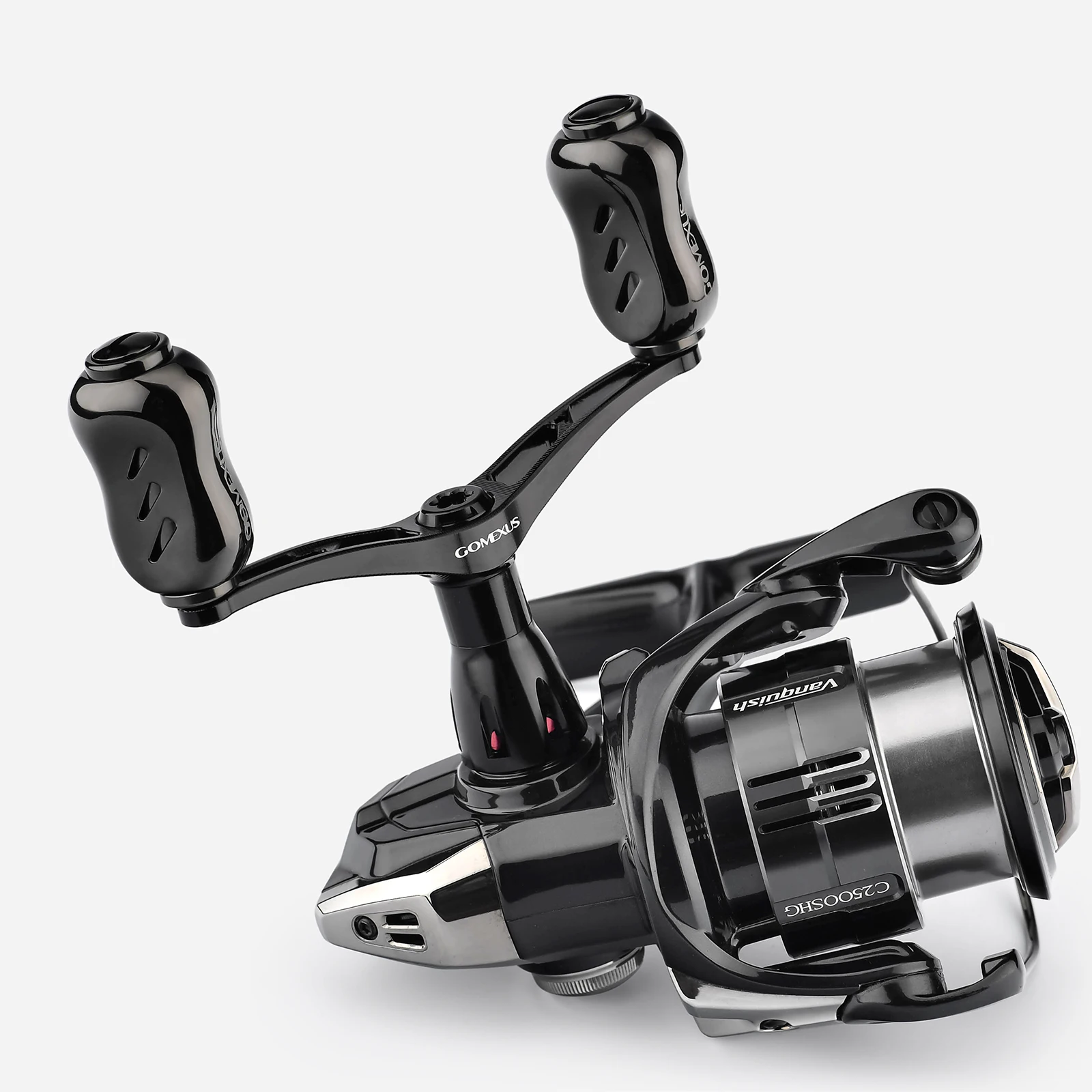 Gomexus-carrete giratorio de aleación de titanio, mango de pesca Eging de 82mm para Daiwa Shimano Stella Stradic, mango Doble - imagen 5