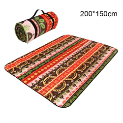 Estera de Picnic con estampado Vintage portátil, estera de Camping resistente al desgaste y a prueba de manchas, estera de césped de playa gruesa plegable para uso en exteriores