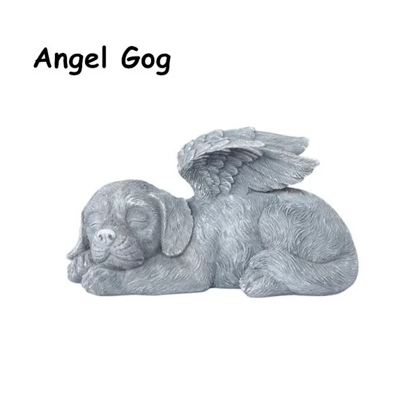 Estatua Ángel Resina para Perro o Gato – Escultura Lápida Jardín