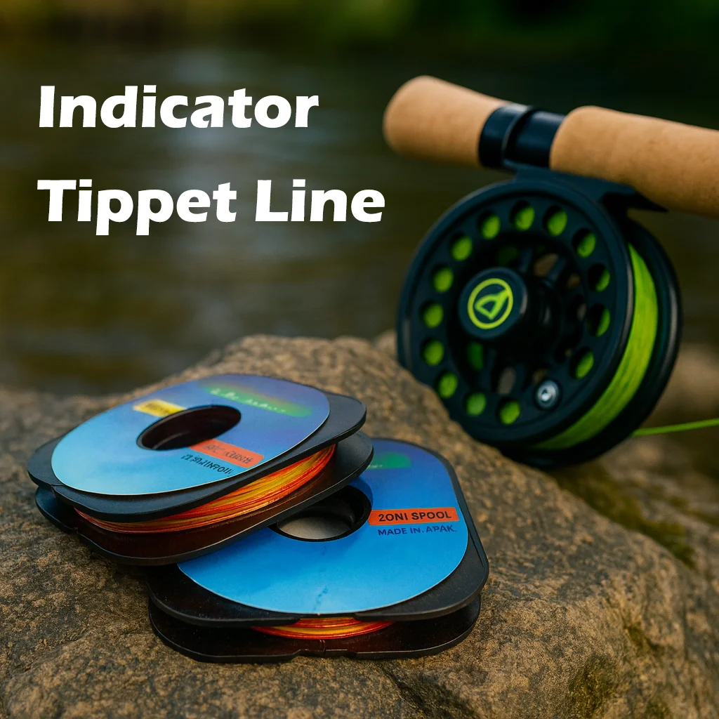 Aventik 2 uds línea Tippet de pesca con mosca 30m línea indicadora de dos colores brillante líder de pesca con mosca para trucha ninfa - imagen 4