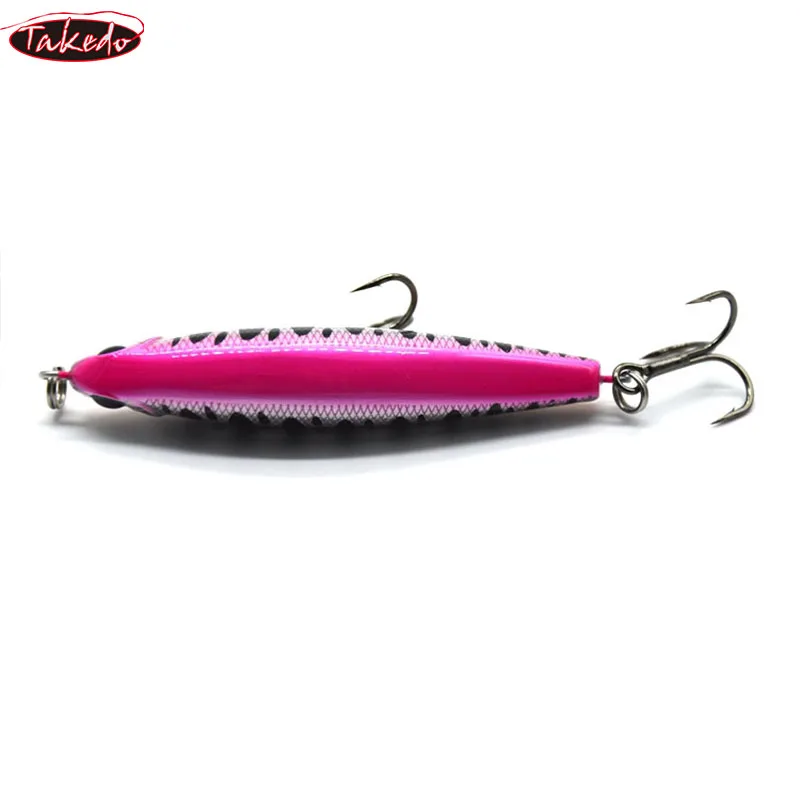 TAKEDO Alta Calidad 7 Colores BP60 60mm 7.6g BK* 6 #   Anzuelo Stickbait lápiz cebo Señuelos de pesca señuelo de lubina Señuelos de pesca cebo duro - imagen 3