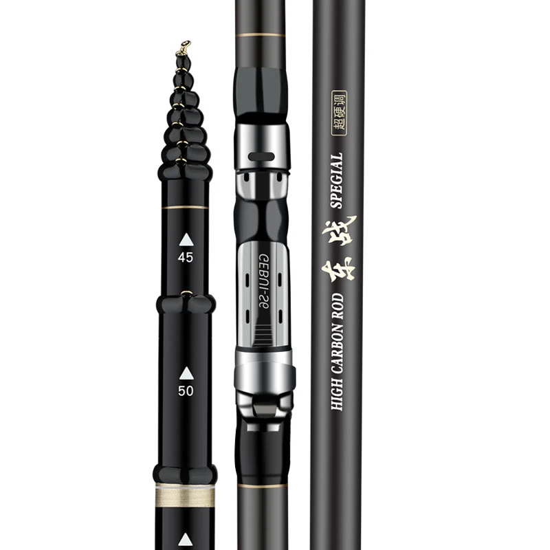 Caña De pescar ultraligera sin hilo, 28 Tune, caña De mano superdura, tres posiciones, sección corta portátil - imagen 2