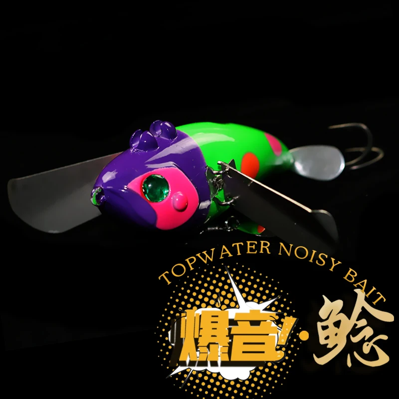 Señuelo Popper de agua, cebo flotante de 70MM/20g, Señuelos de Pesca de Mar, Wobblers giratorios de agua salada - imagen 3