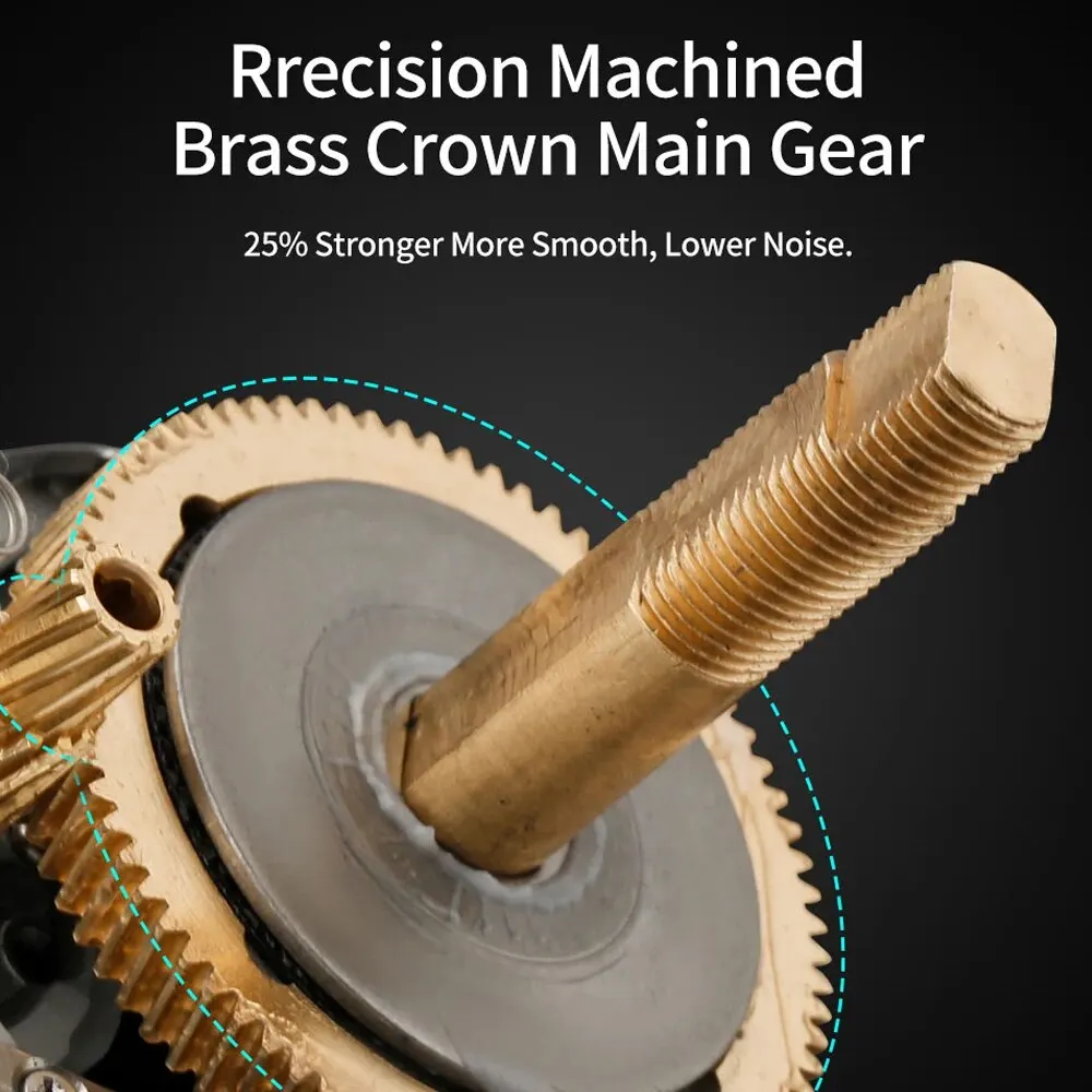 Carrete de pesca Baitcasting Max Drag 8kg carrete de fundición ultra ligero carrete de pesca para aparejos de pesca Bass Pike - imagen 5