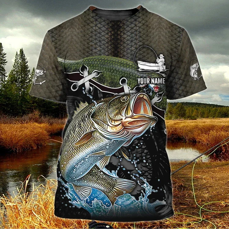 PLstar Cosmos camiseta pesca lubina 3D personalizada para verano TX278 - imagen 2