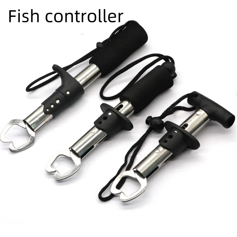 Controlador de peces portátil de acero inoxidable 304, a prueba de óxido, agarre profesional para peces, recogedor de labios, alicates plegables, equipo de pesca - imagen 3