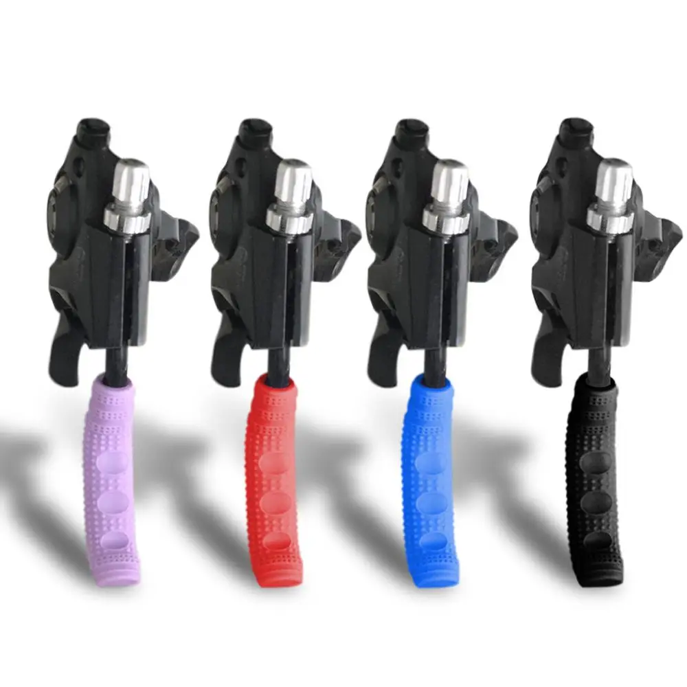Cubierta de palanca de freno antideslizante, empuñaduras de bicicleta Multicolor, cubierta protectora de silicona, accesorios para bicicleta de montaña MTB - imagen 2