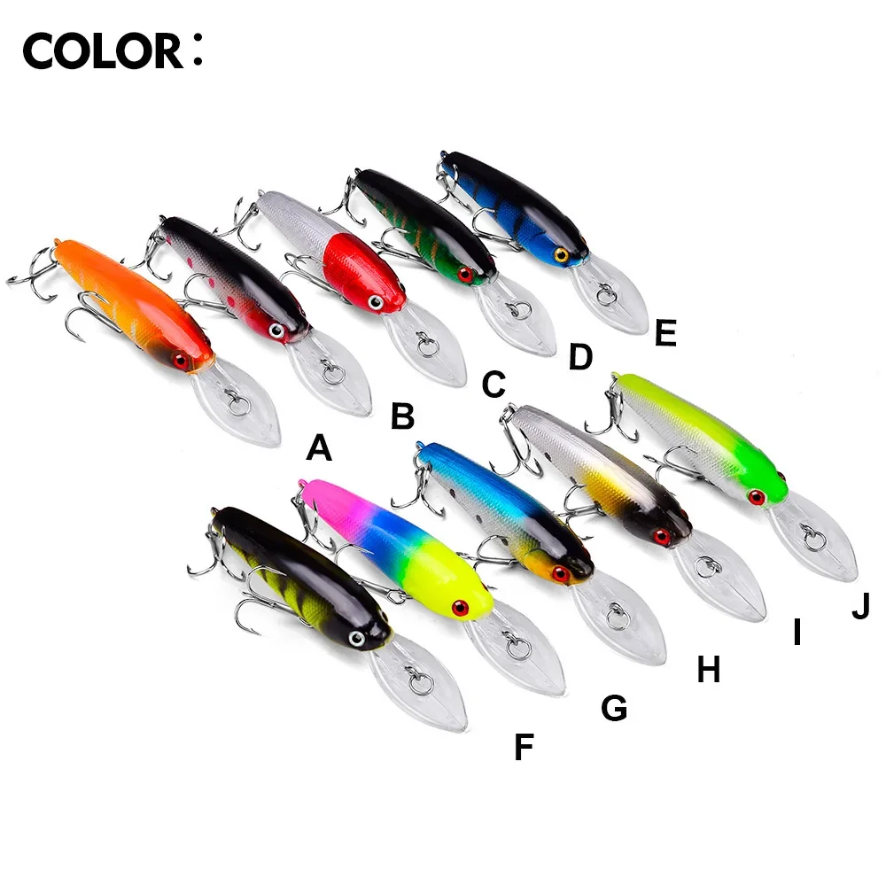 Señuelos flotantes de pececillos, cebo duro Artificial de tiro largo, Wobbler para Pesca de Lucio, Swimbait, accesorios de Pesca, 90mm, 8,3g - imagen 4