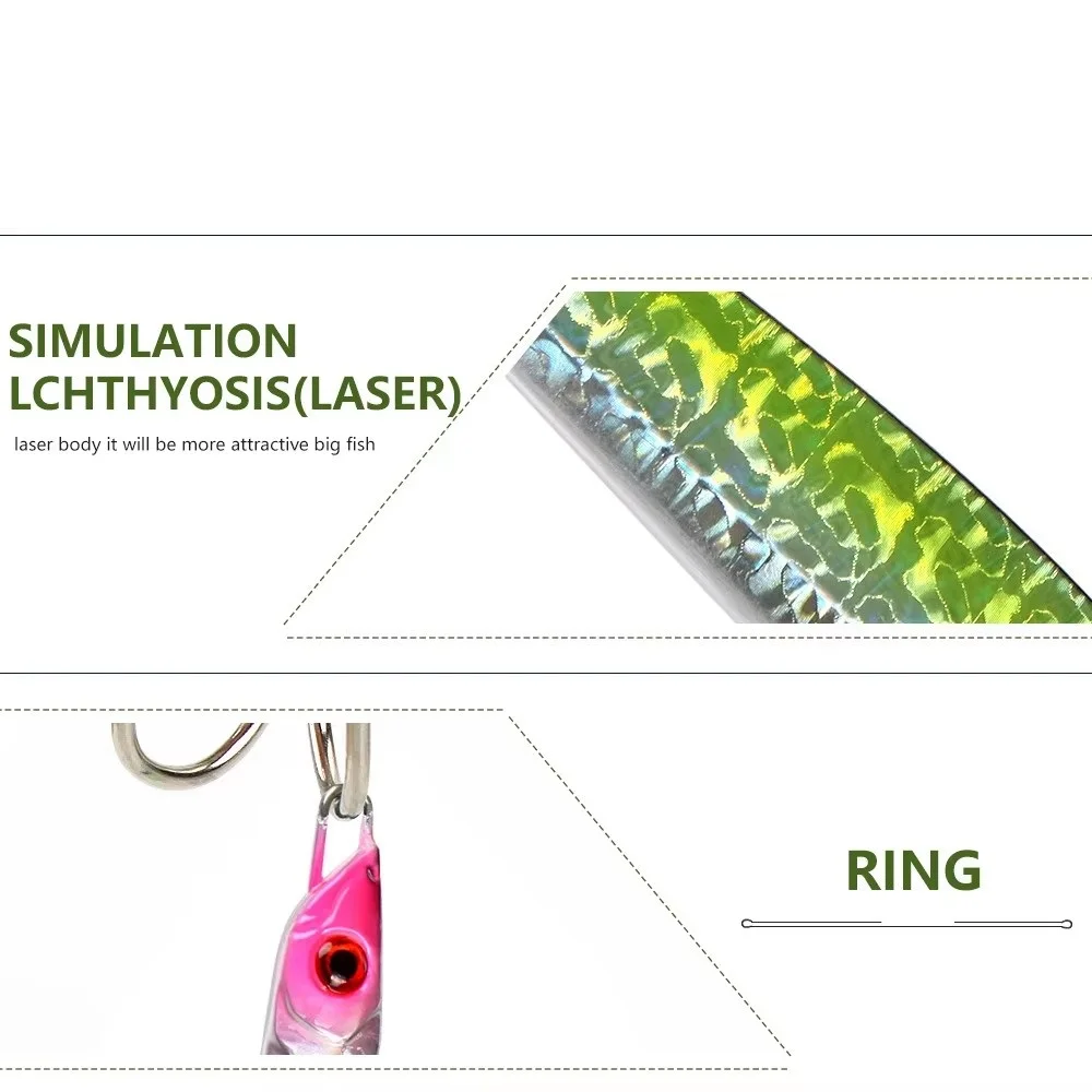 FTK 130g 160g señuelo de pesca con plantilla de Metal ojos 3D 13,5 CM cebo Artificial duro accesorios de Señuelos de Pesca de Mar - imagen 4