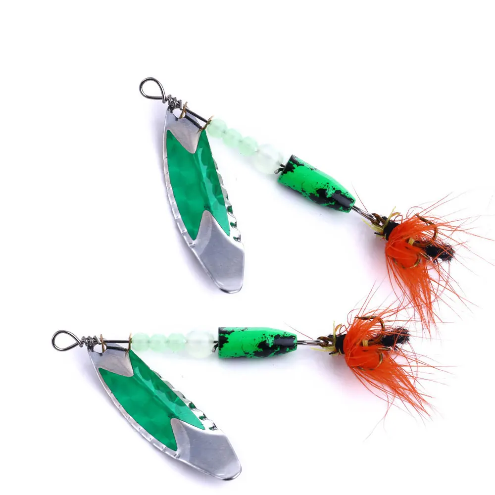 1 ud./5 uds., 6,5 cm, 4,7g, cebos giratorios para pesca de Lucio, plantilla de metal, cebo de pesca, Spinner, cuchara, señuelos, aparejos de pesca, Zander pesca - imagen 4