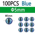 100pcs Blue 5mm