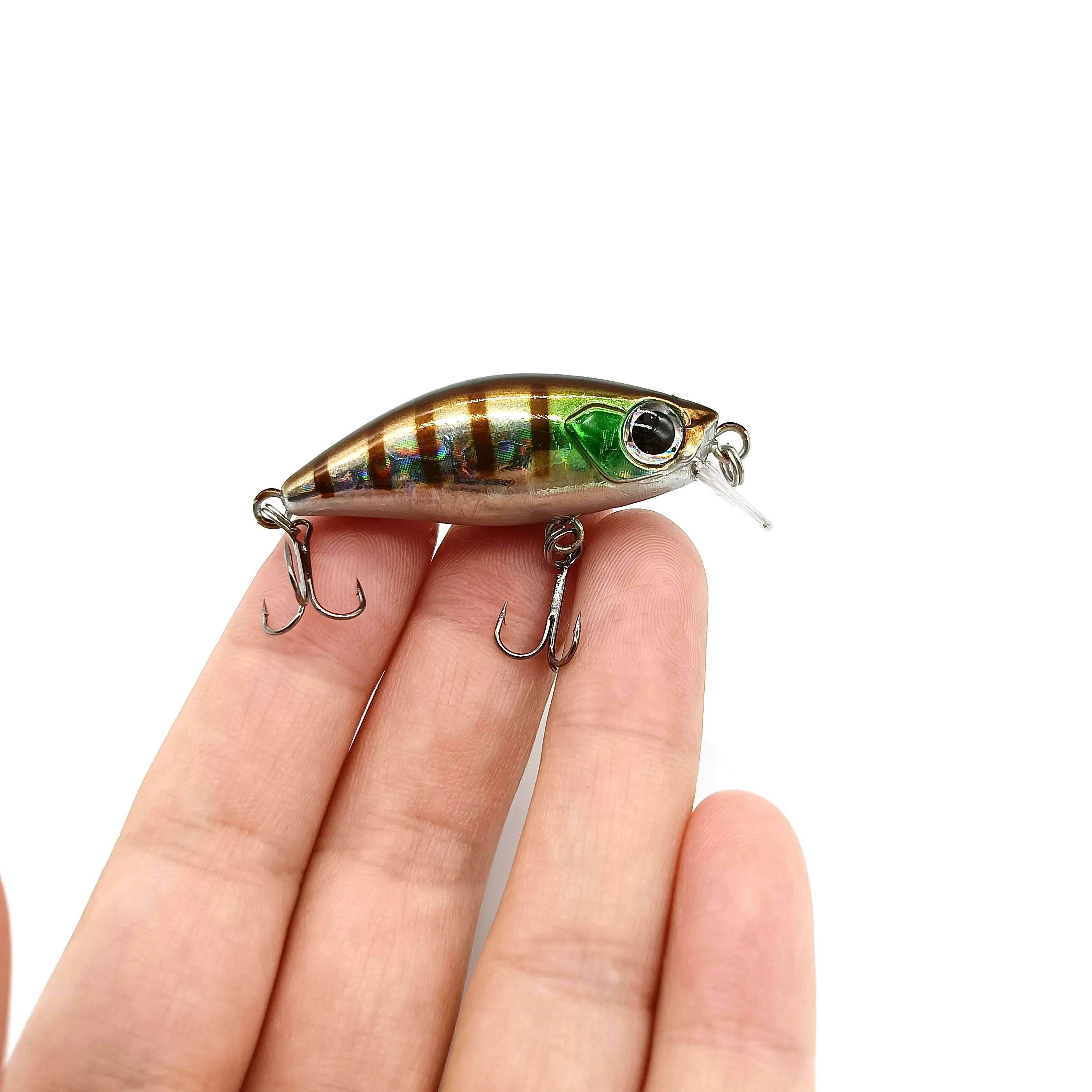 DUODUOYU-Mini Señuelos de Pesca de pececillos, 1 piezas, Wobblers de 4,5g/45mm, cebo duro de plástico Artificial para trucha, Crankbait, aparejos de lubina - imagen 3