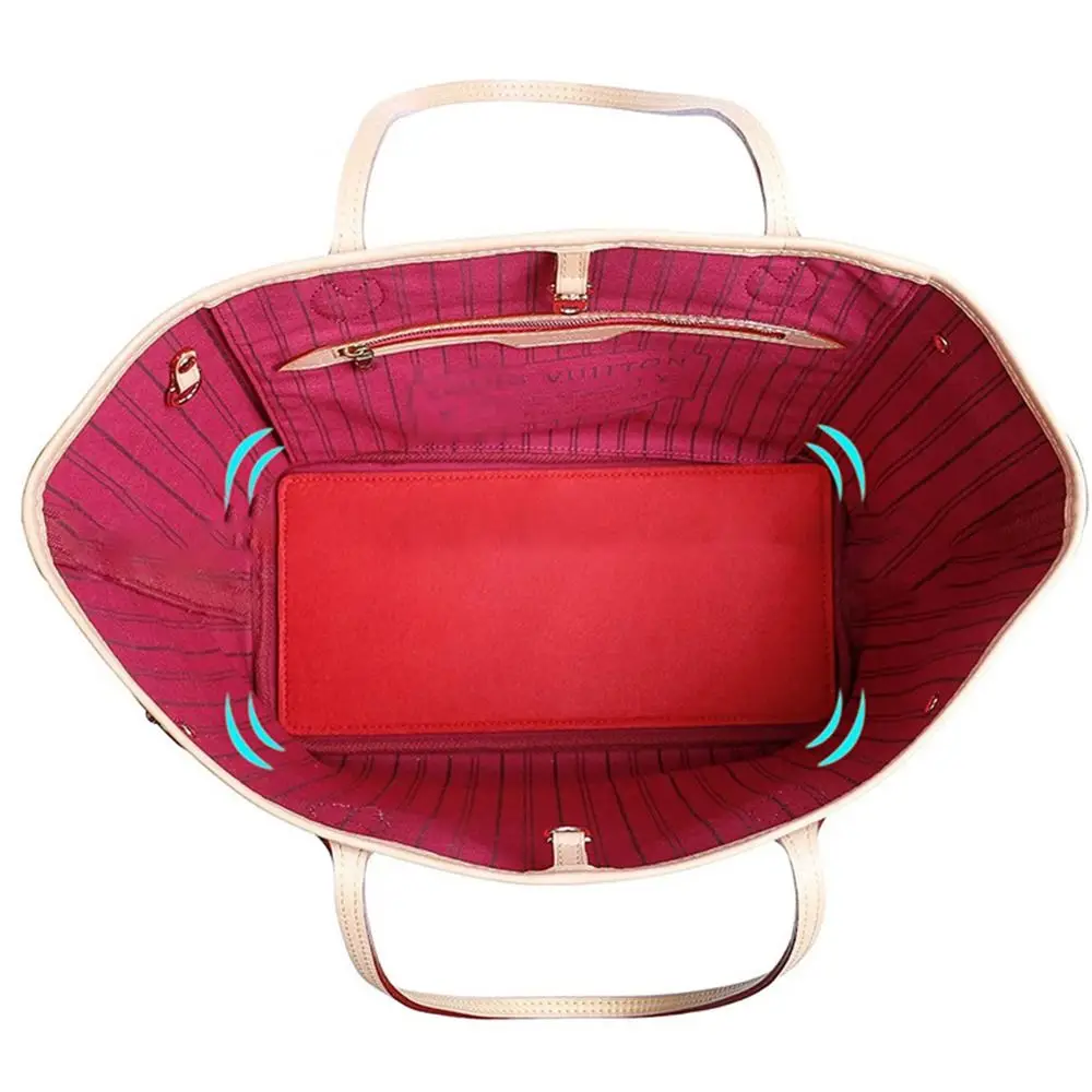 Base de fieltro gruesa Universal Shaper S M L práctica bolsa colgante bolsa de mano inferior soporte inferior para LV Neverfull accesorios de bolsa - imagen 3