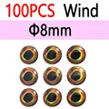 8mm Wind 100pcs