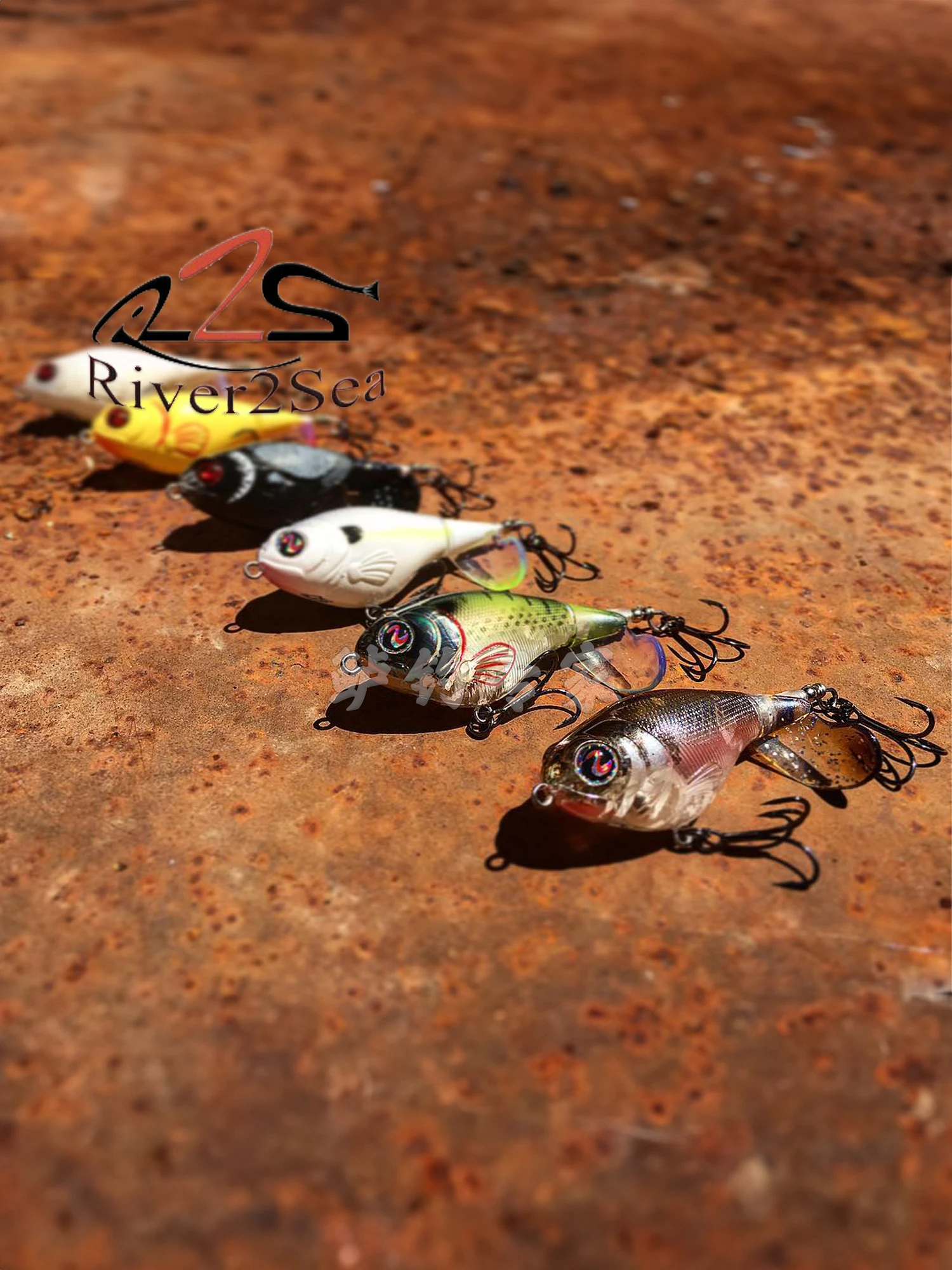 American R2s Whopper Plopper 75 mm Sistema de superficie Romo Tractor Señuelo Buzzbait - imagen 4