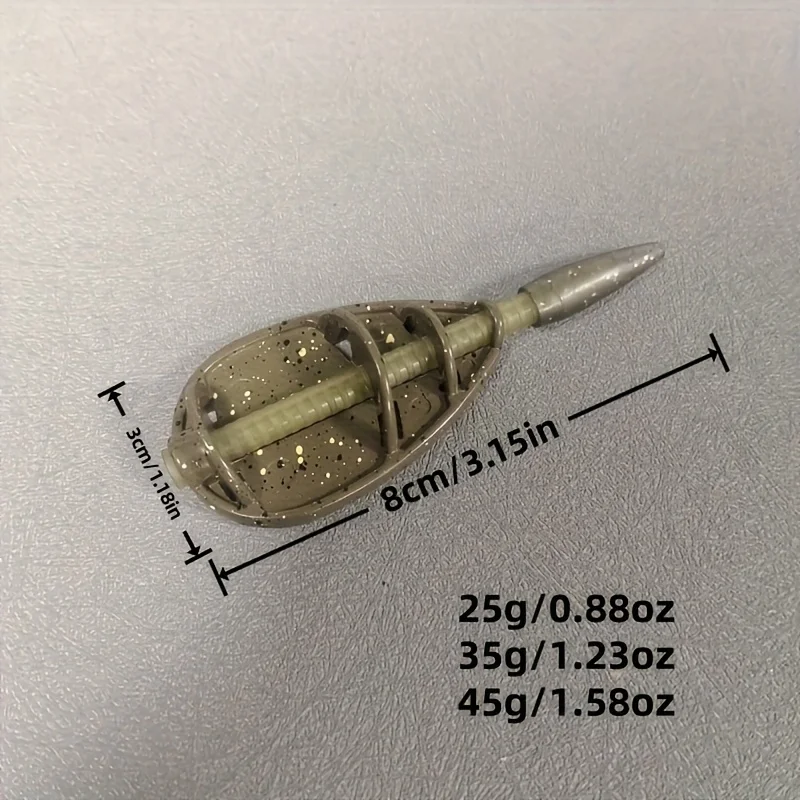 Bolsa de regalo de Navidad aleatoria, juego de plomo de pesca de carpa europea para mar/lago, equipo de pesca con fondo, liquidación de hielo, invierno, 6 uds. - imagen 2