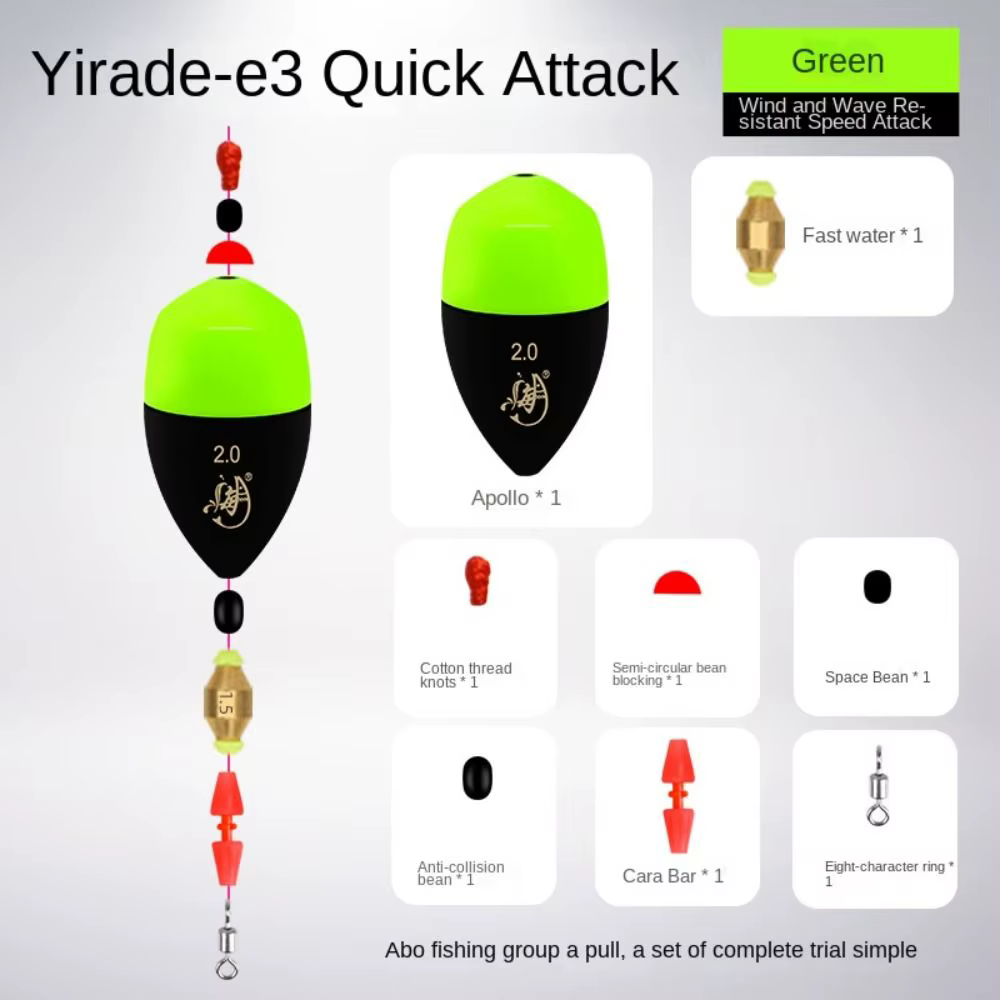 Kit de flotador de pesca de mar, boya de plomo, tapón de plomo, aparejos de pesca, palo Karaman, frijoles anticolisión, pesca en roca - imagen 4