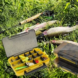 Caja de accesorios de pesca con compartimentos para aparejos
