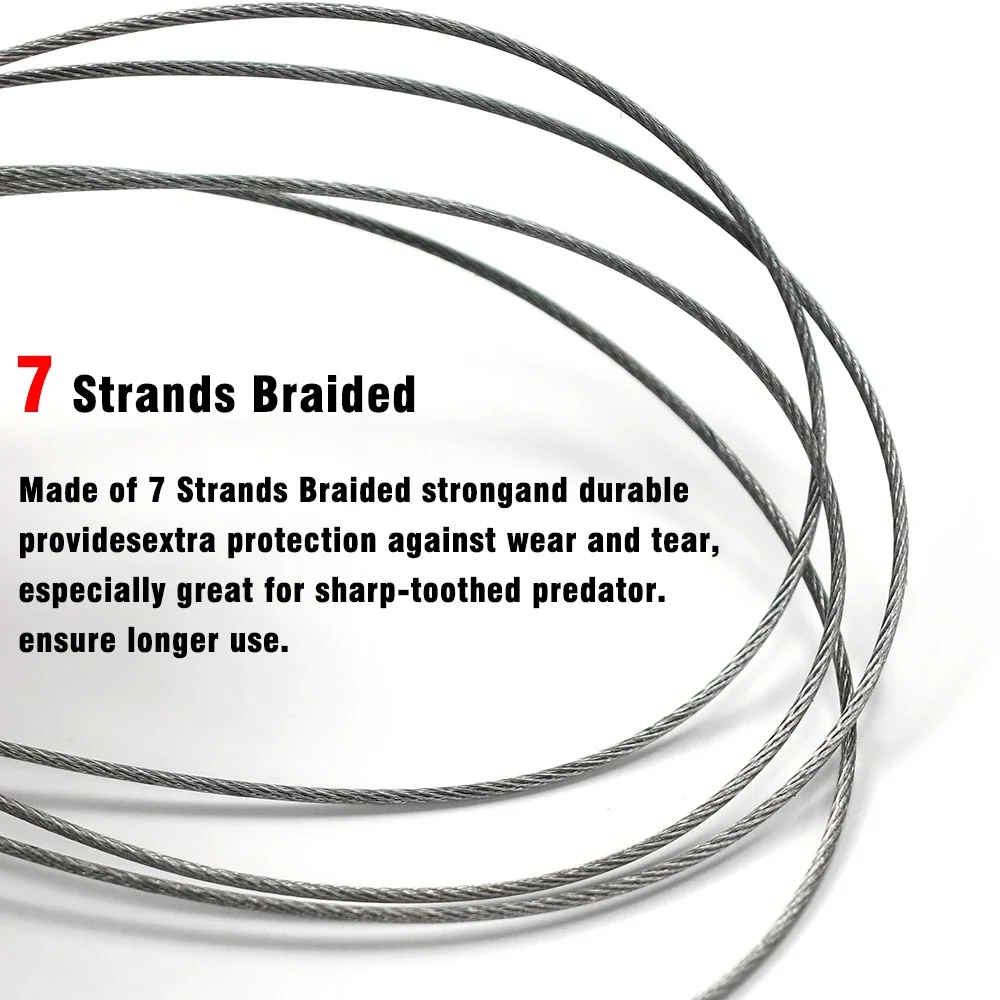 1 Juego de anzuelo líder de alambre para pesca en el mar, aparejo de línea de plomo de acero inoxidable, señuelos de rastreo, accesorios para aparejos de pesca - imagen 3