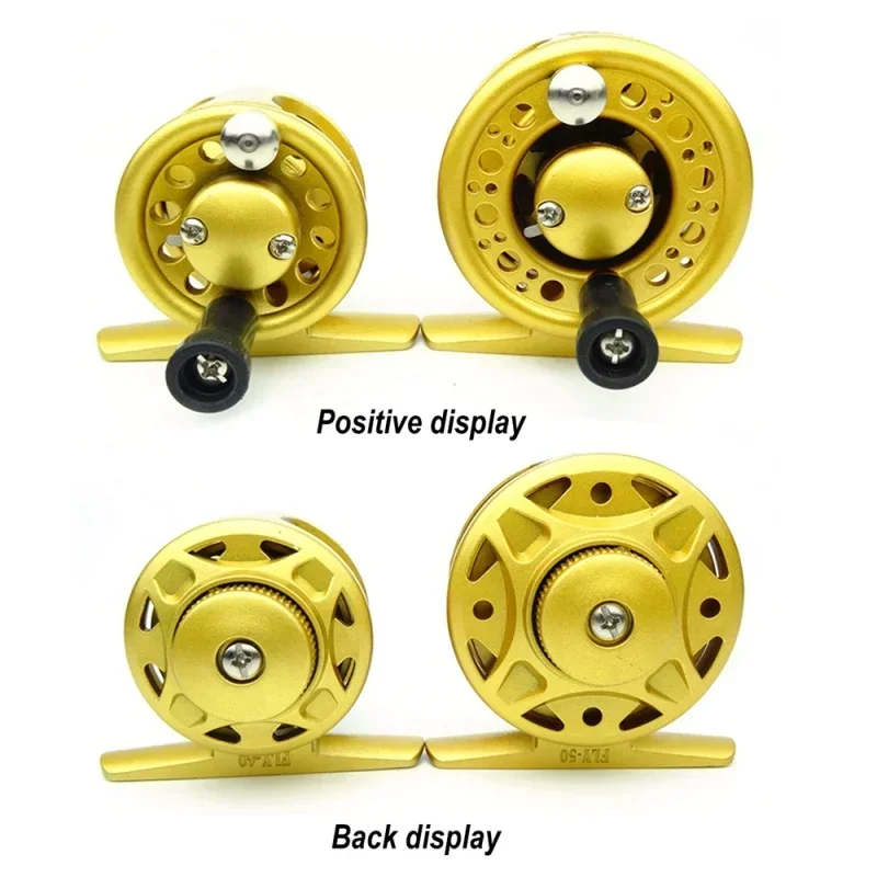 WHYY-Carrete de pesca Fly, rueda con estructura totalmente metálica, lanzamiento en hielo, accesorios de pesca, serie SL40-60, 1 + 1BB, equipo 1:1 - imagen 5