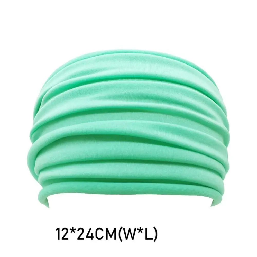 Nuevo turbante elástico antideslizante de alta calidad, diadema para correr, banda elástica para el cabello, diadema deportiva ancha, diadema plegable para Yoga - imagen 4