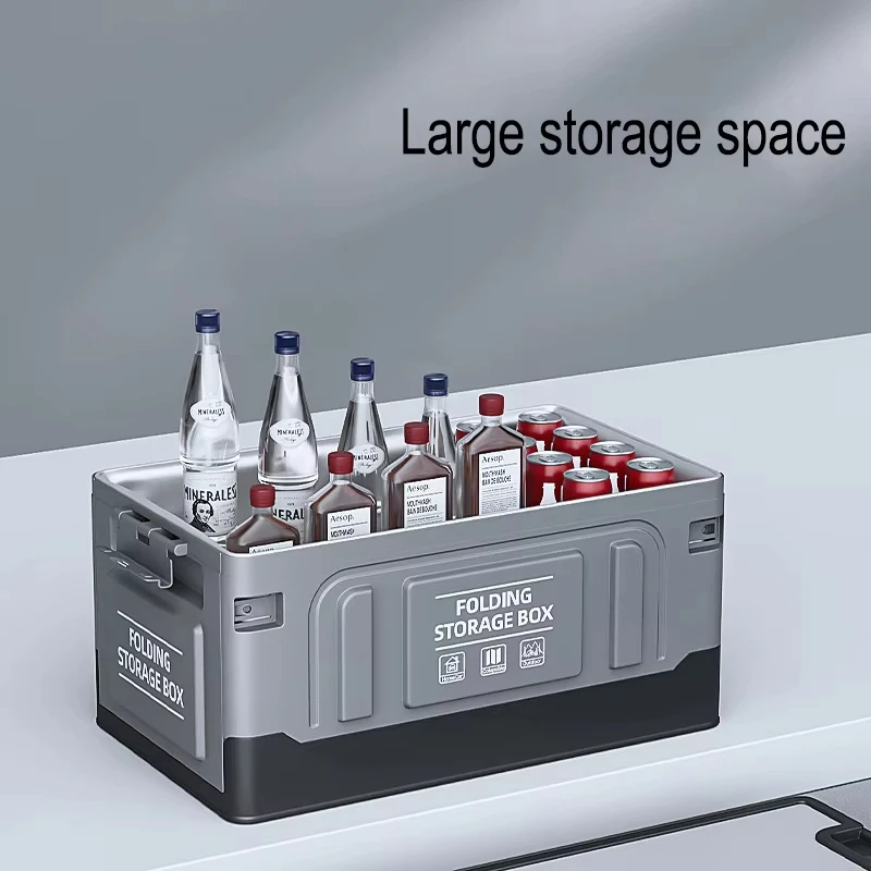 Caja de almacenamiento plegable para coche, compartimento para equipaje, portátil para exteriores de gran capacidad, adecuada para pesca, camping, accesorios para coche - imagen 3