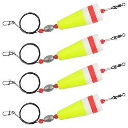 Flotador Popping de corcho ponderado lastrado con plataforma trucha