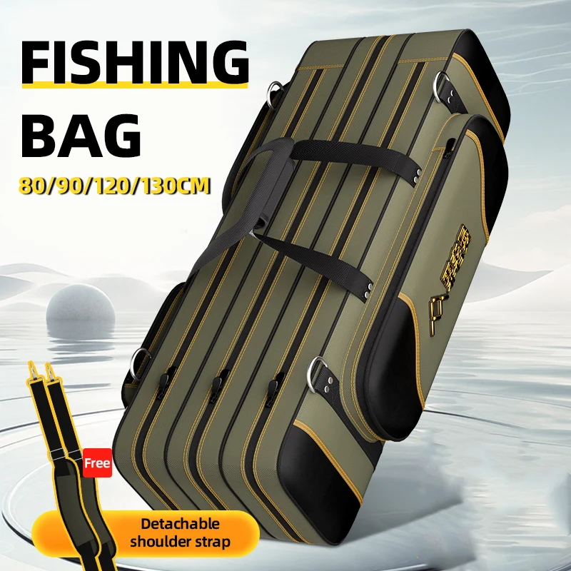Mochila portacañas multifuncional – Almacenamiento para equipo de pesca