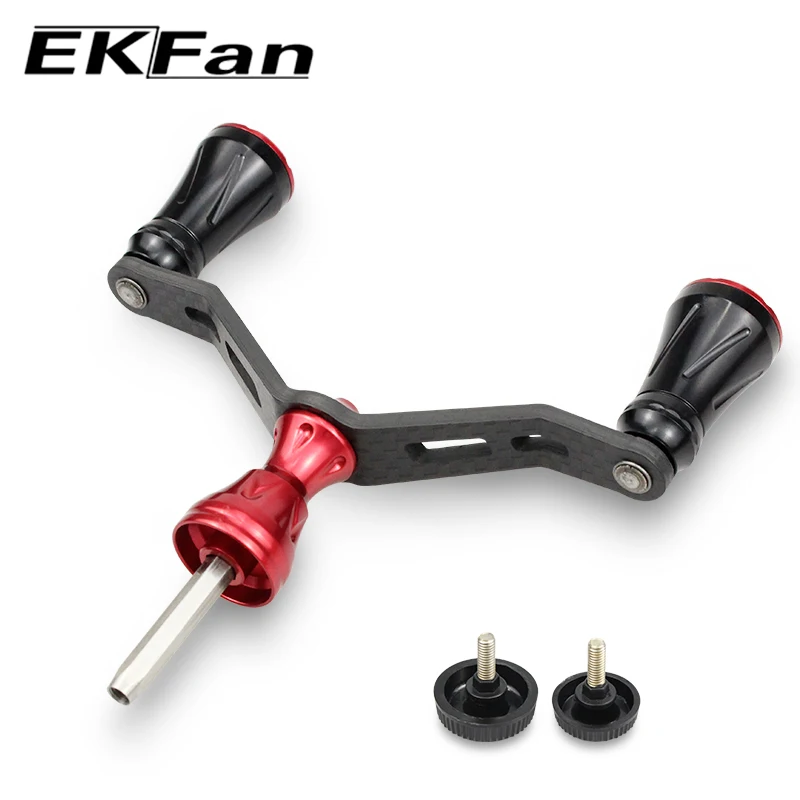 EKfan-eje Hexagonal adecuado para accesorios de aparejos de carrete de pesca giratorio DAI, mango de carrete de pesca de carbono de 90MM - imagen 3