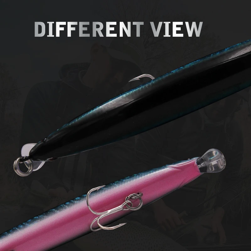 Wondershot A11 Señuelos de Pesca 128mm 14g hundimiento Minnow Wobblers cebos artificiales de plástico agua salada agua dulce fundición larga mar - imagen 3