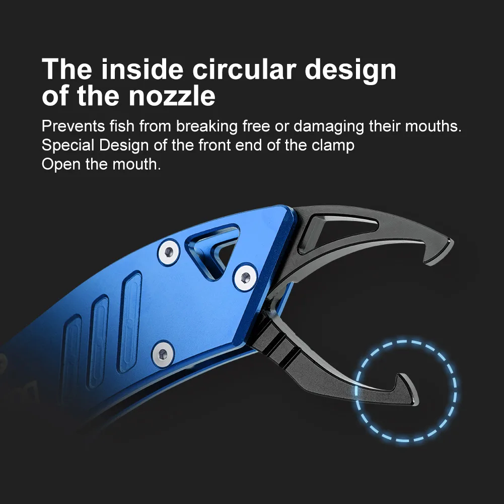 Noeby pinza de pesca de aleación de aluminio, herramientas de pesca, controlador de labios, mango de agarre, Alicates de sujeción, aparejos portátiles de acero inoxidable - imagen 5