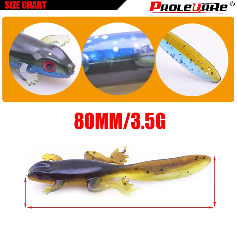 Señuelo de pesca de gusano de agua flotante, anzuelo blando Wobbler, 80mm, 3,5g, olor a sal, aparejos de pesca de lubina Swimbait de silicona, 6 uds. - imagen 3