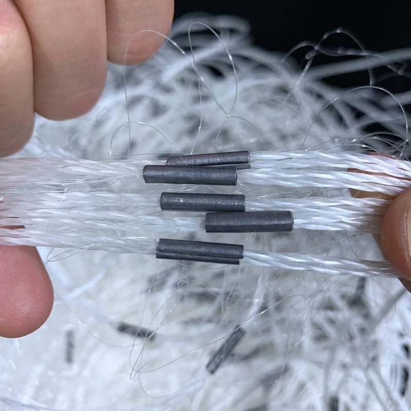 Lawaia-red de pesca para enmalle, malla de nailon de seda blanca, Red de hundimiento de tres capas de 30M, 1,2 metros de alto, red flotante para colgar - imagen 3