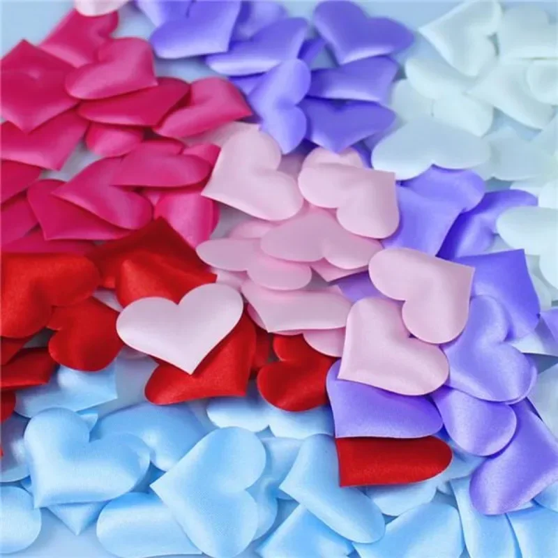 100 unids/bolsa pétalos en forma de corazón boda Día de San Valentín decoración de mesa decoraciones de cumpleaños - imagen 2