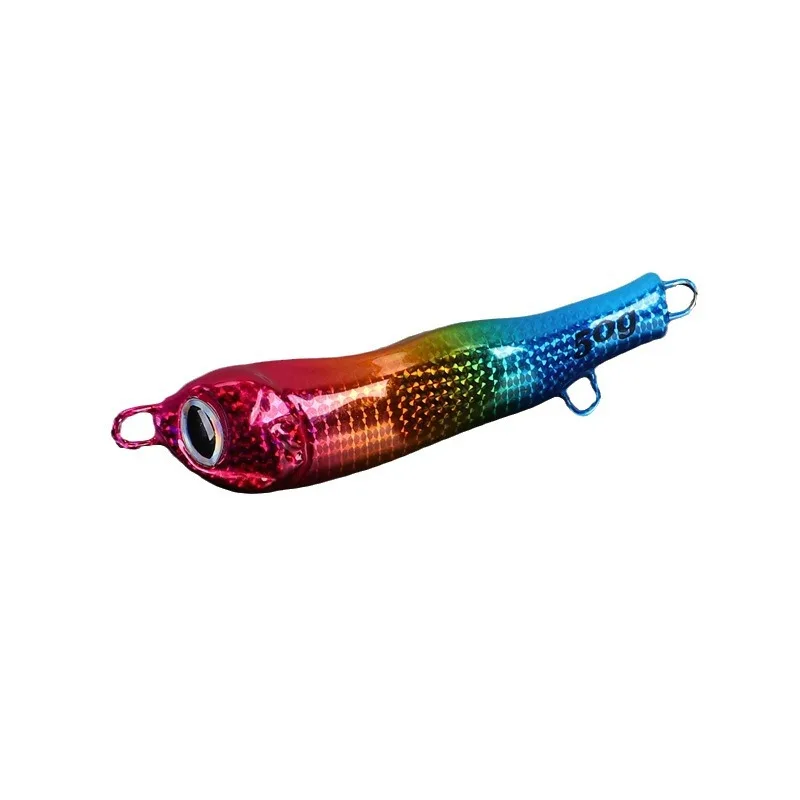 Placa de hierro en forma de serpiente en forma de S, ruta de pesca marina, cebo de plomo, barco de pesca, placa de hierro oscilante lento, cebo corto, nuevo - imagen 5