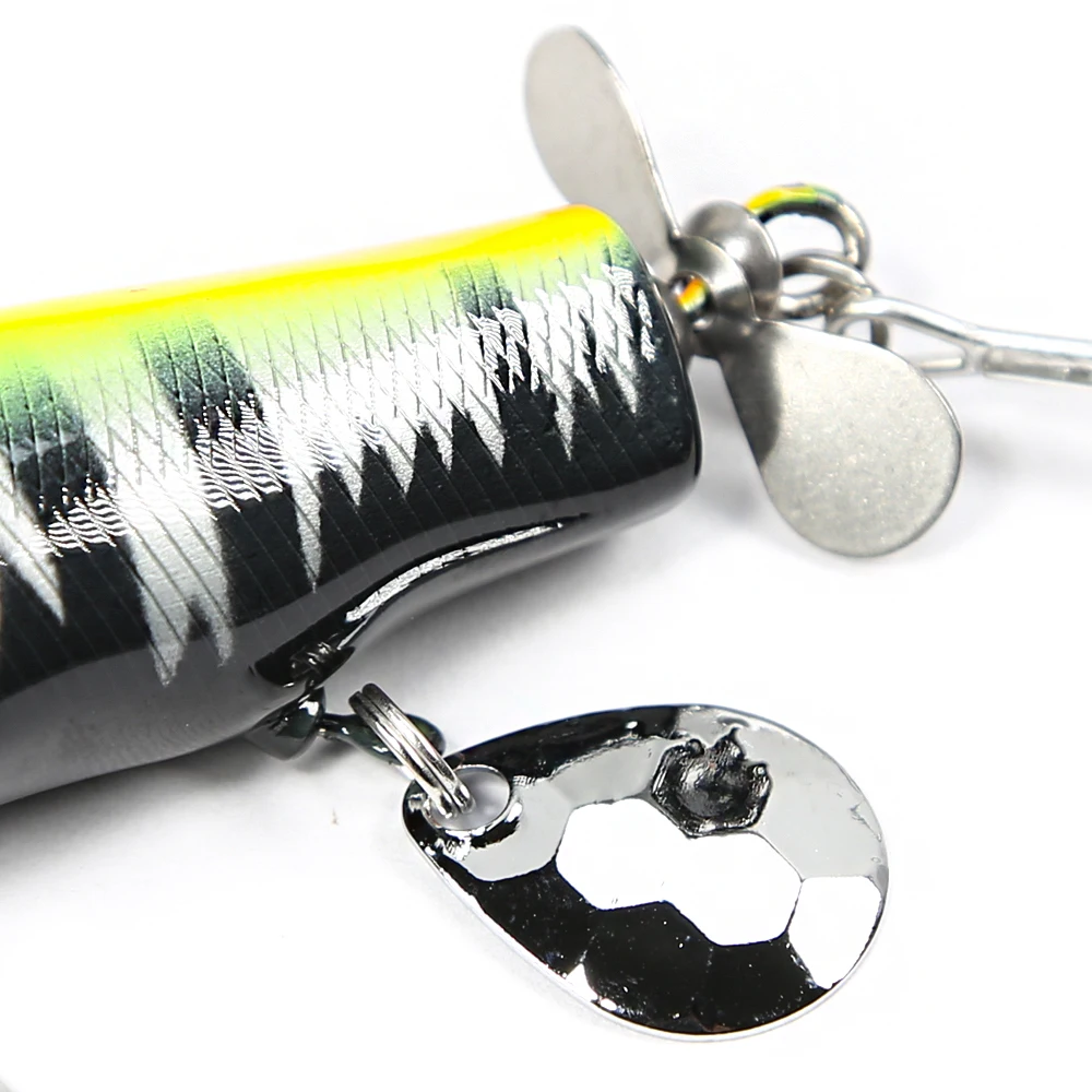 B & U-señuelo Popper Topwater, 70mm, 13,7g, cebo de pesca duro, Wobblers artificiales, aparejos de pesca de plástico - imagen 5