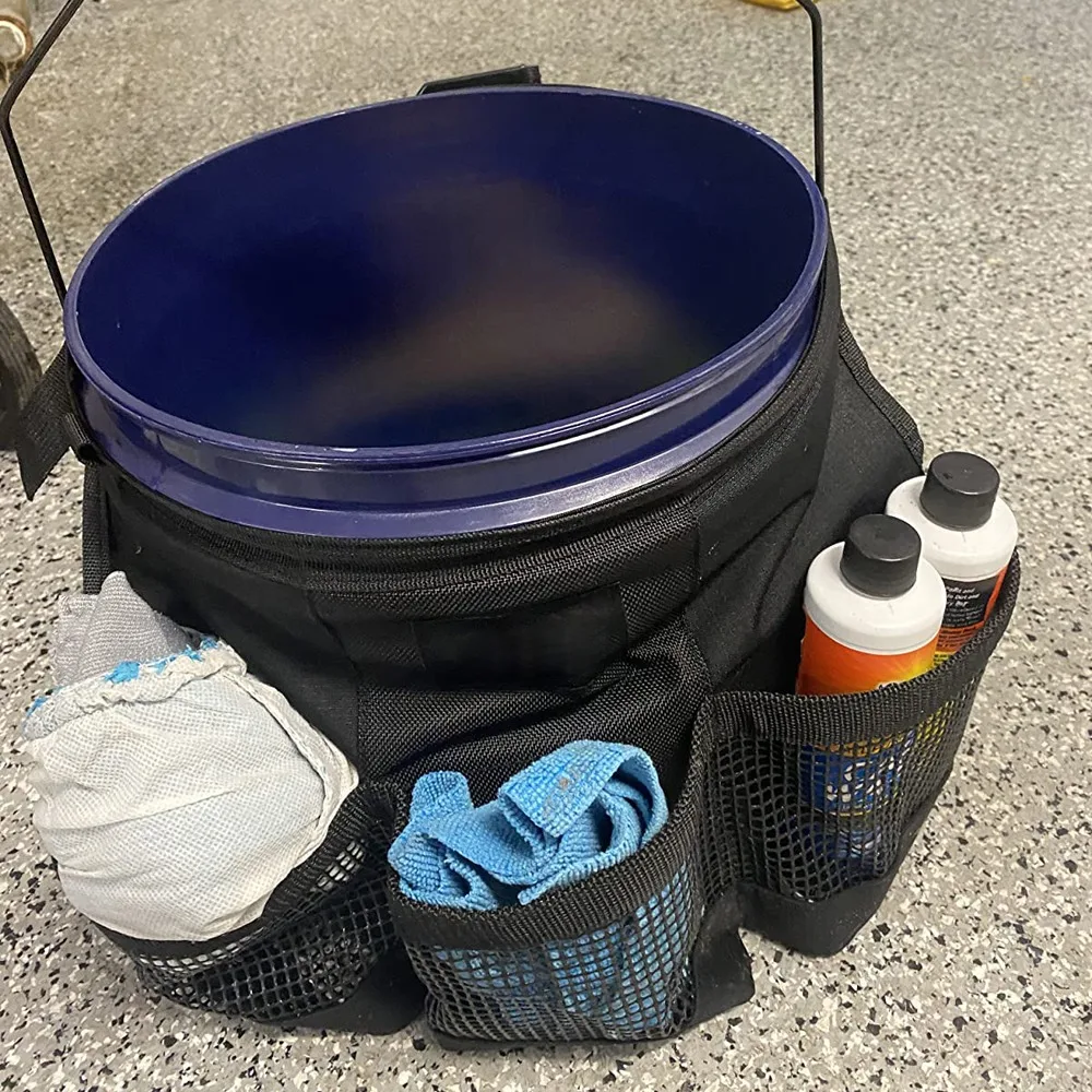 Organizador de pesca para cubo impermeable – Bolsillos y malla - imagen 3