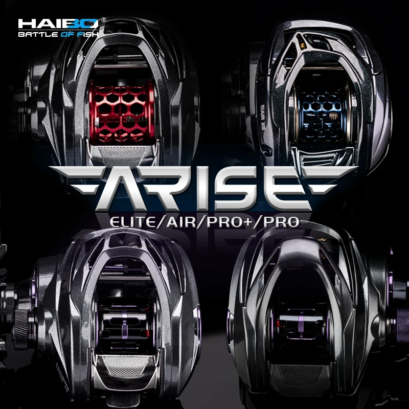 Haibo 23 ARISE PRO + 175g carrete De Pesca Baitcasting 11B + 1RB 6,4:1-8.1:1 Carretilha De Pesca De mar De agua dulce cabeza De serpiente De fundición larga - imagen 4