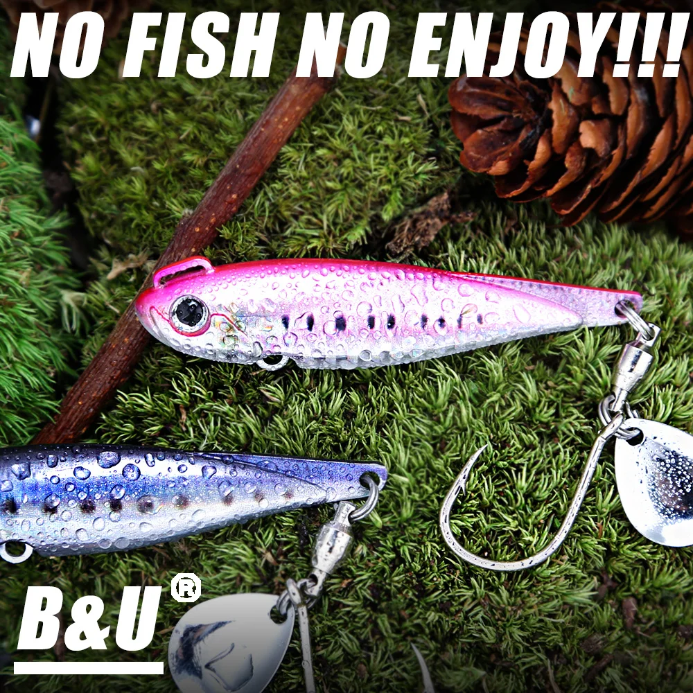 B&U Spinnerbait Spin Tail metálico – Señuelo para agua salada - imagen 3