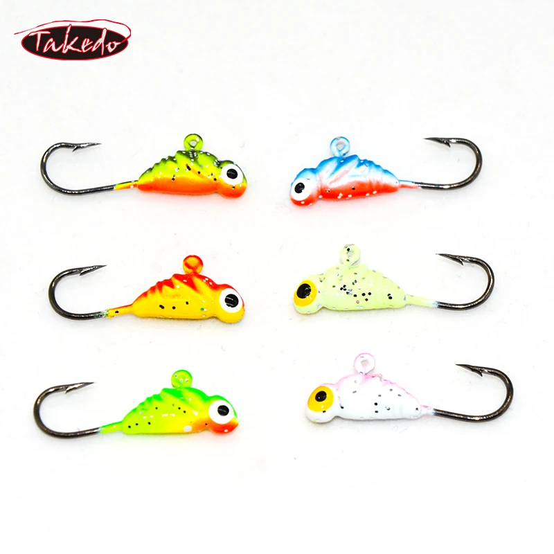 TAKEDO-Jig Head Juego de cebos y señuelos para pesca en hielo, Lucio de perca de pesca de invierno, gran oferta, SP16, 1,9 g, 24 mm - imagen 3