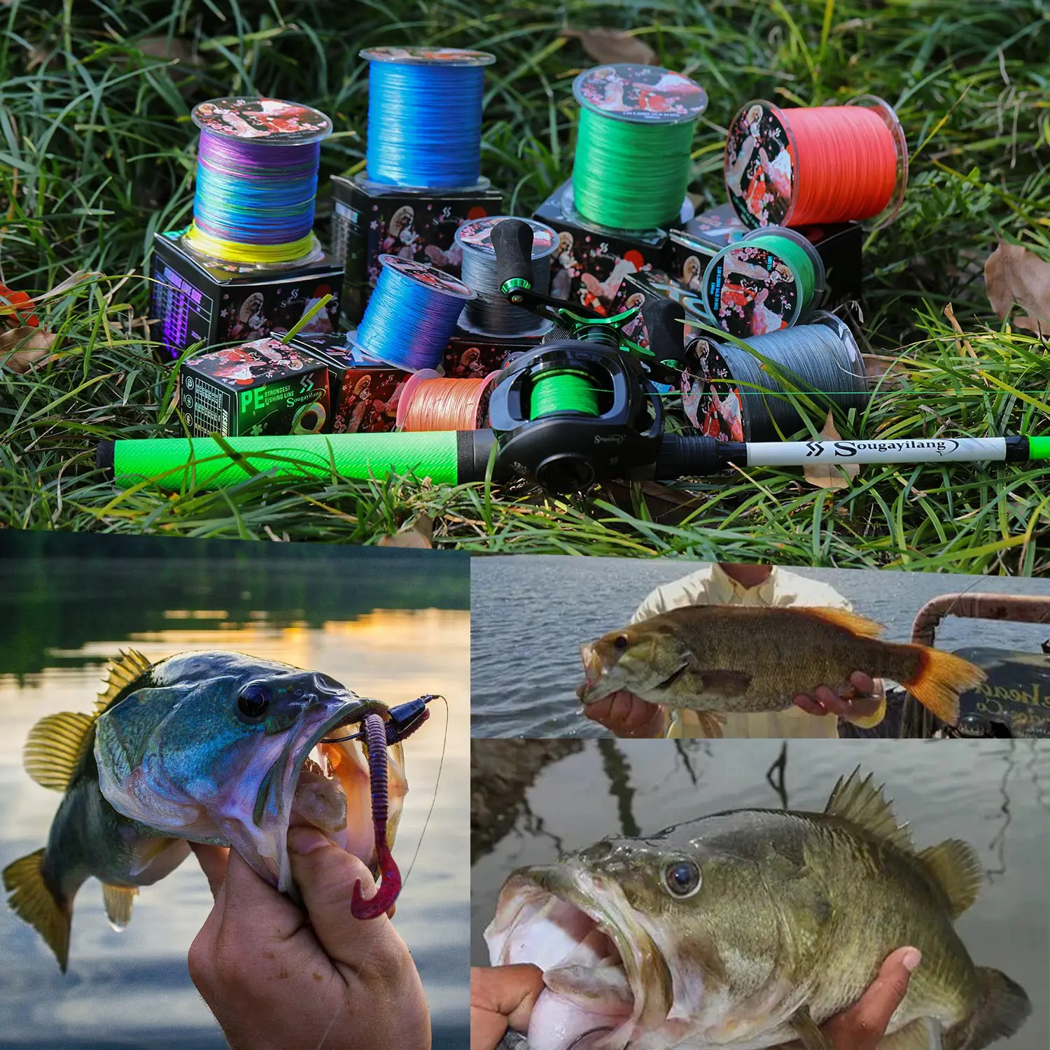 Sougayilang 300M 8 Strands Braided Fishing Line Multifilament Japan Fishing Lines X8 Fishing Line Braided Wire Bass Carp Fishing - imagen 5